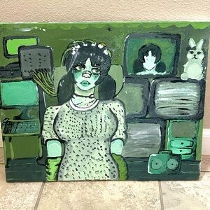An artpiece named TechSick, representing technology’s influence on humans.